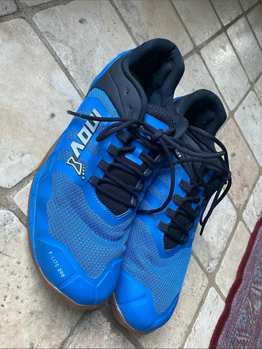 INOV8 F-Lite 290 Training Running Shoe Sneaker Blue Heel Lock Men's Size 12
